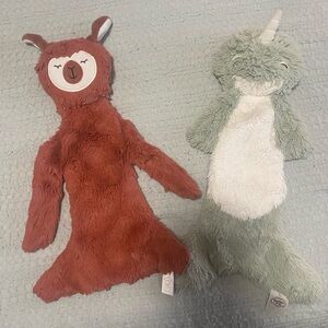Plush Animal Toy Set - Brown and Green